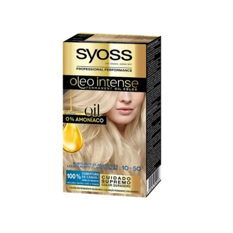Syoss Oleo Intense Coloration Permanente 10-50 Blond Cendré Clair - 120ml
