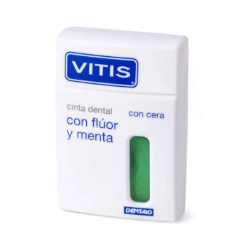 Vitis Dental Tape Fluorure Menthe 50m | Soin Interdentaire