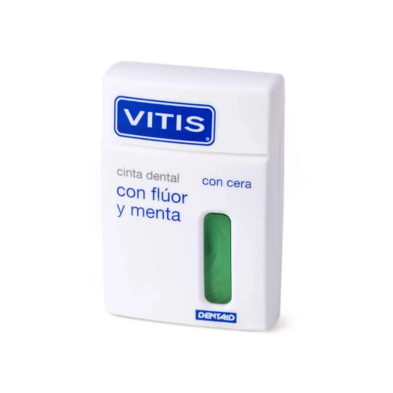 Vitis Dental Tape Fluorure Menthe 50m | Soin Interdentaire