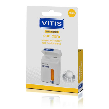 Vitis Waxed Dental Floss 50mt - Fil dentaire ciré