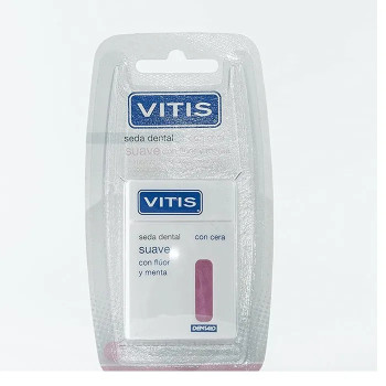 Vitis Waxed Dental Floss Fluor Menthe 50m