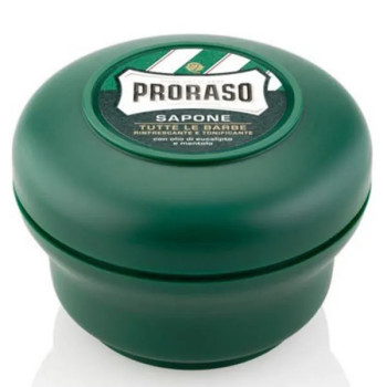 Proraso Green Savon À Barbe 150ml - Fraîcheur Mentholée