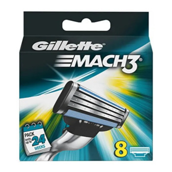 Gillette Mach3 Recharges 8 Unités - Rasage De Près