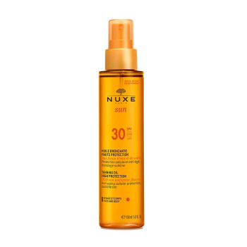 Nuxe Sun Huile Bronzante SPF30 Visage & Corps 150ml