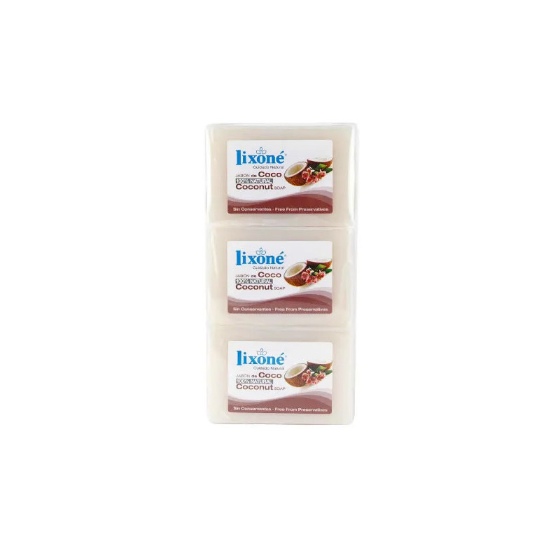 Lixoné Coconut Soap Peau Sèche 3x125g | LIXONÉ