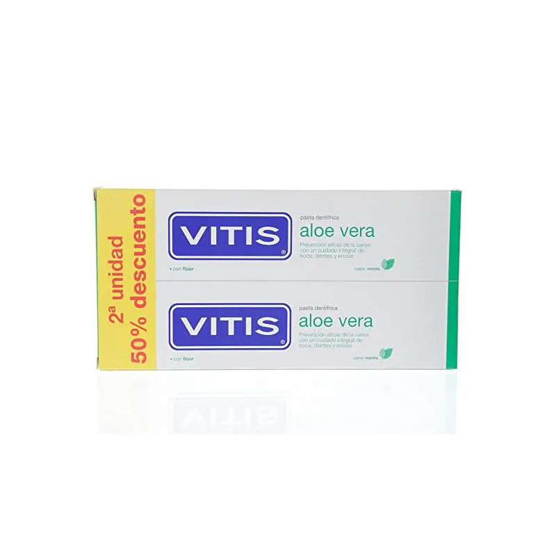 Vitis Dentifrice Aloe Vera Menthe 2x150ml