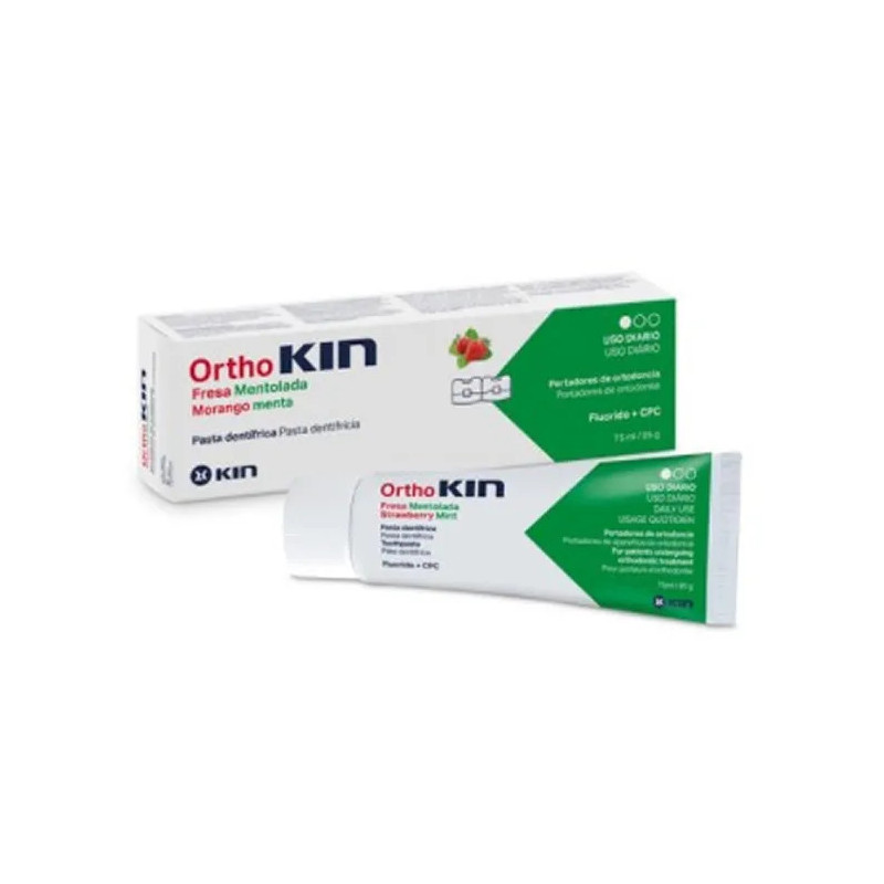 Kin Orthokin Dentifrice Fraise Menthe 75ml | KIN