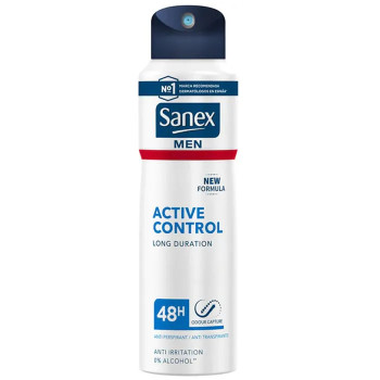 Sanex Men Active Control 48h Déodorant - Fraîcheur Durable | Kermatone