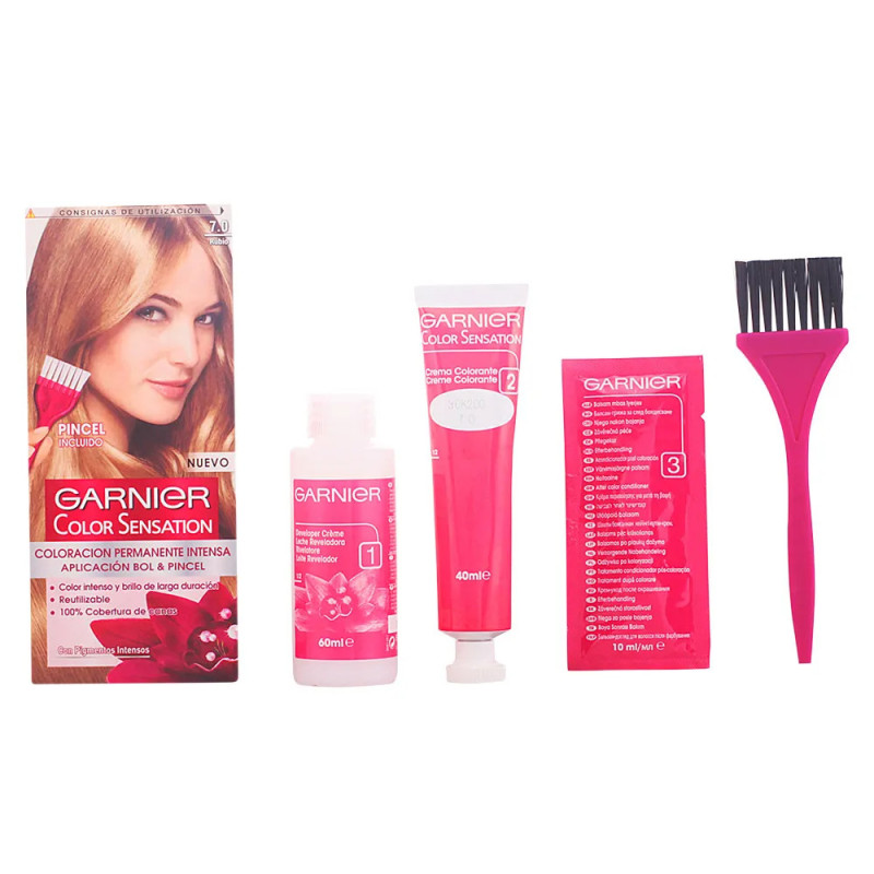 Garnier Color Sensation 7.0 Blond - Teinture Éclatante | Kermatone