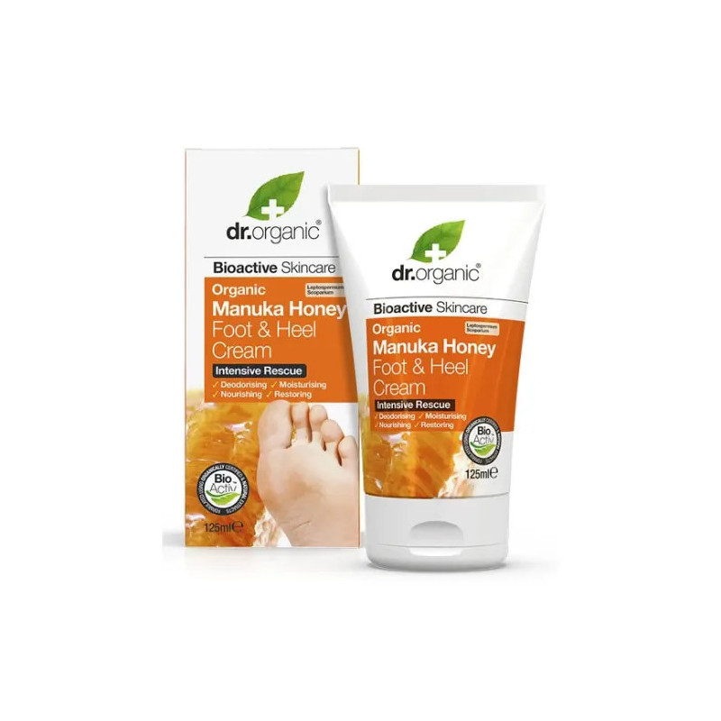 Dr. Organic Crème Pieds Miel Manuka 125ml