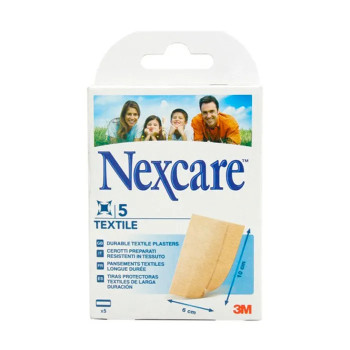 Nexcare Textile Strips 5 Bandes 10x6 cm - Pansements