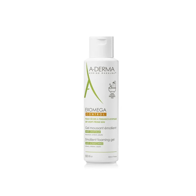 A-Derma Exomega Control Gel Moussant 500ml | Anti-grattage