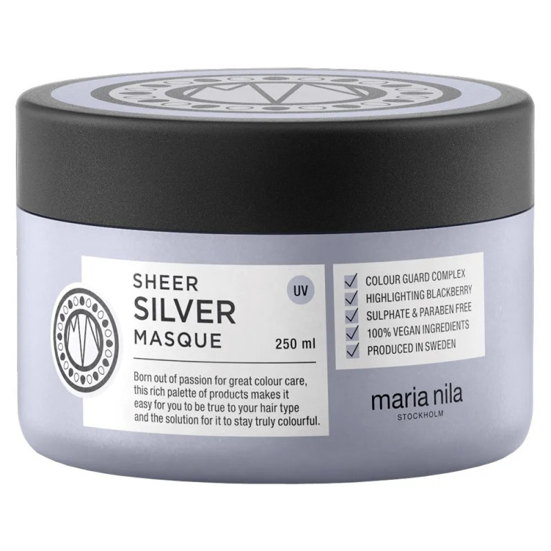 Maria Nila Sheer Silver Masque 250ml | Soin Éclat