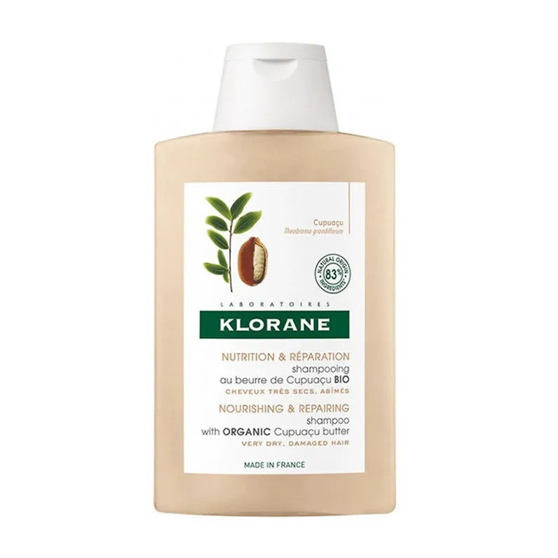Shampooing Klorane Cupuaçu 400ml - Cheveux Secs