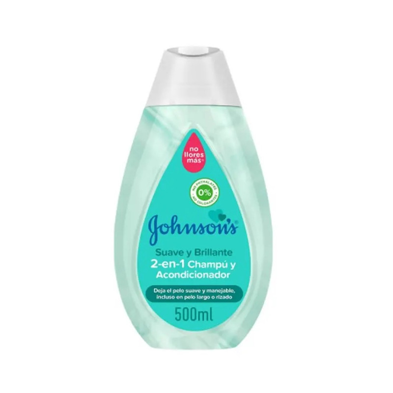 Johnson's Shampooing 2 en 1 Doux & Brillant 500ml