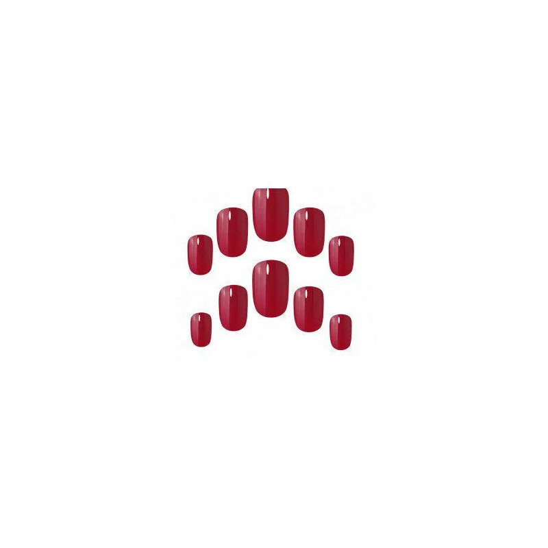 Elegant Touch Ongles Squoval Rich Red