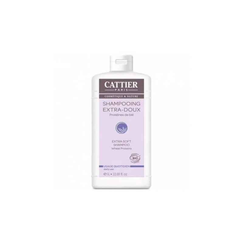 Cattier Paris Shampooing Extra Doux - 1 l