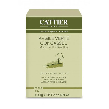 Cattier Argile Verte Triturée 3kg - Soin Naturel