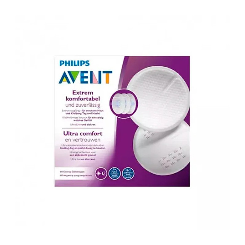 Tampons Absorbants Avent 60 Pcs - Confort Bébé