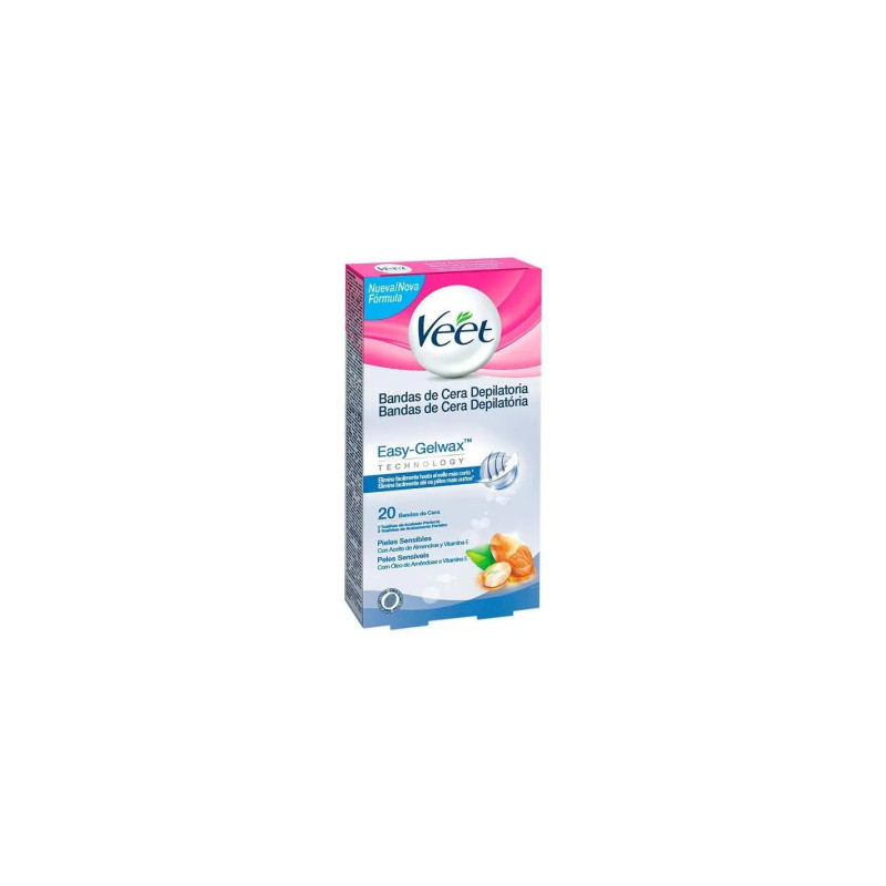 VEET Bandes de Cire Pure Peau Sensible x20