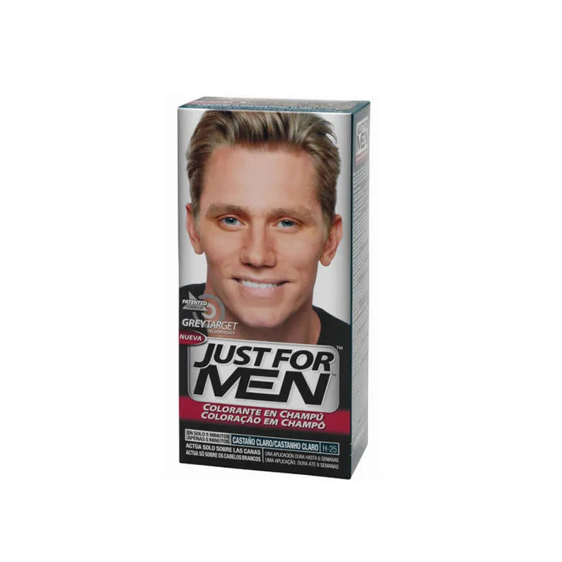 Just For Men Shampoing Colorant Châtain Clair - Kermatone
