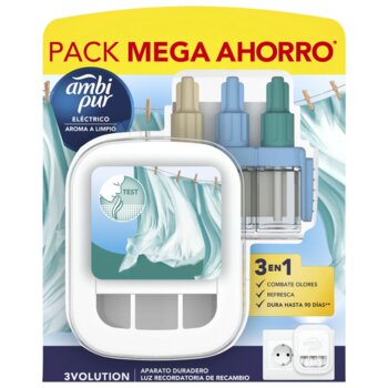 Ambi Pur Recharge Aire Limpio Apa Gratis ×3 | Parfum d'i...