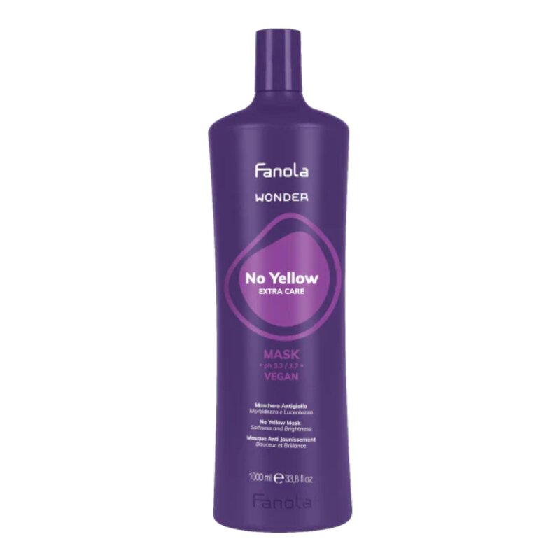 Fanola Wonder No Yellow Mask 1000ml - Soin Cheveux Blonds
