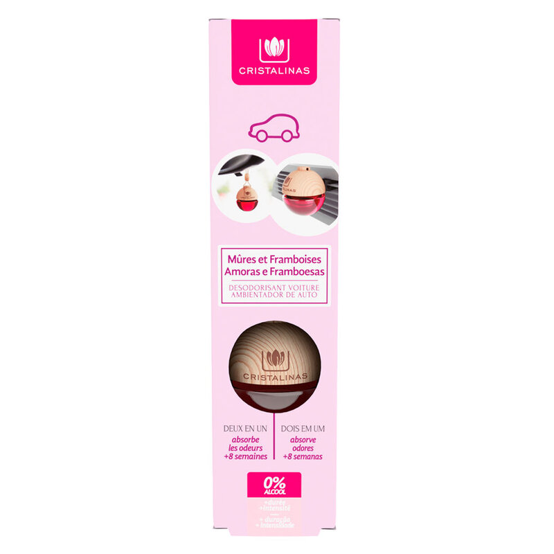 Cristalinas Coche Ambientador Moras y Frambuesas 6g