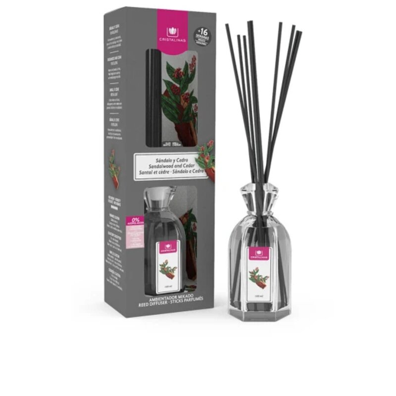 Cristalinas Mikado Sandalo-Cedro 180ml | Parfum d'intérieur
