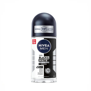 Nivea Men Black & White Roll-On 50ml - Anti-Traces