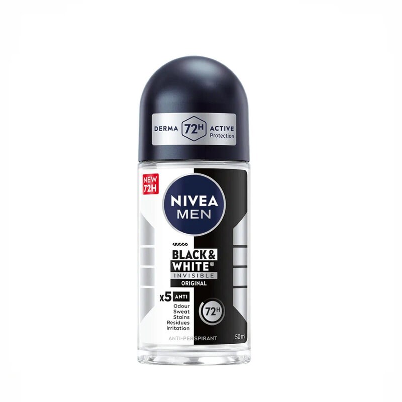 Nivea Men Black & White Roll-On 50ml - Anti-Traces