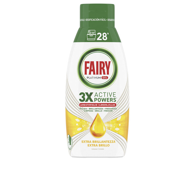 Fairy Platinum Gel Machine Citron 28 Lavages