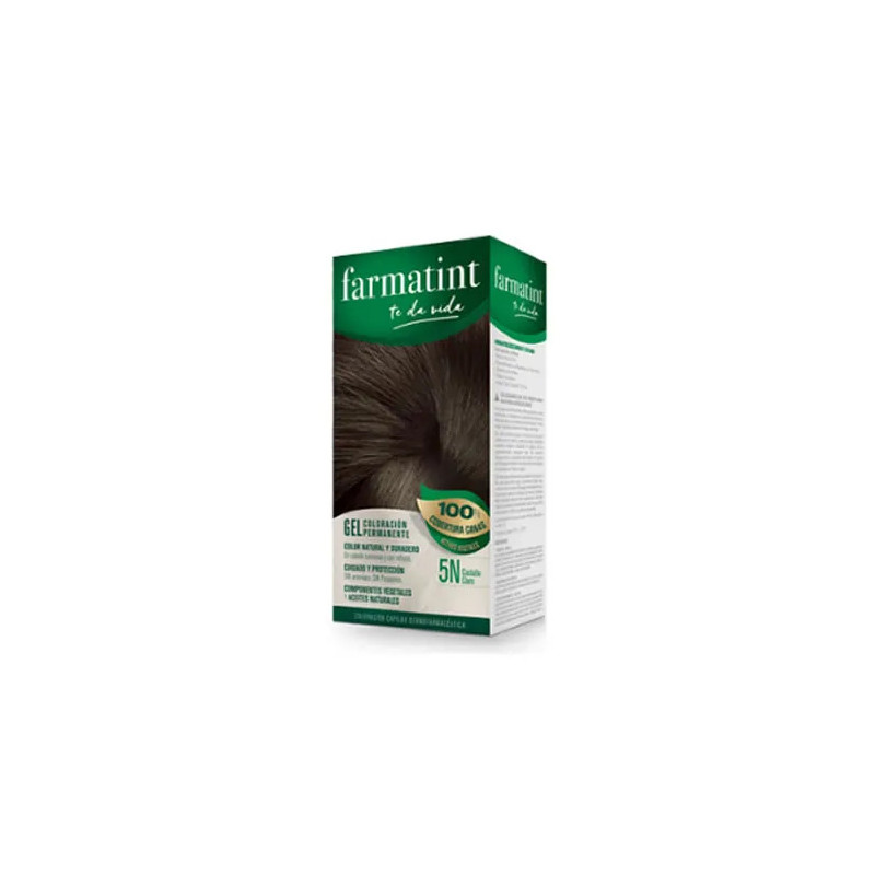 Farmatint Gel Coloration Permanente 5N Châtain Clair | Kermatone