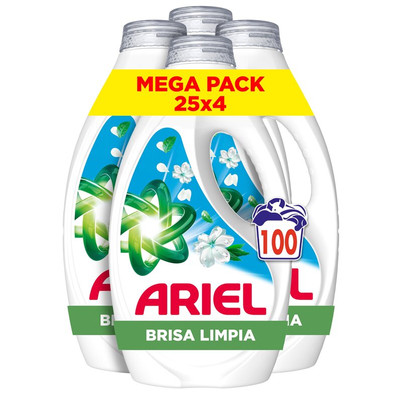 Ariel Detergente líquido Costa Mediterranea - 25 doses