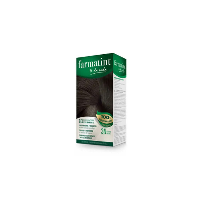 Farmatint Gel Coloration Permanente 3N Brun Foncé - Kermatone