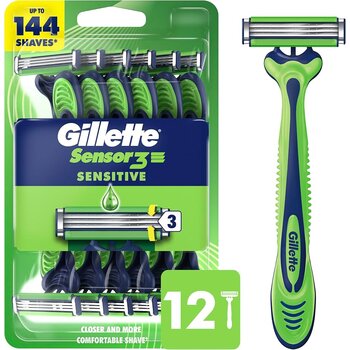 Gillette Sensor3 Sensitive : 5 Rasoirs Jetables