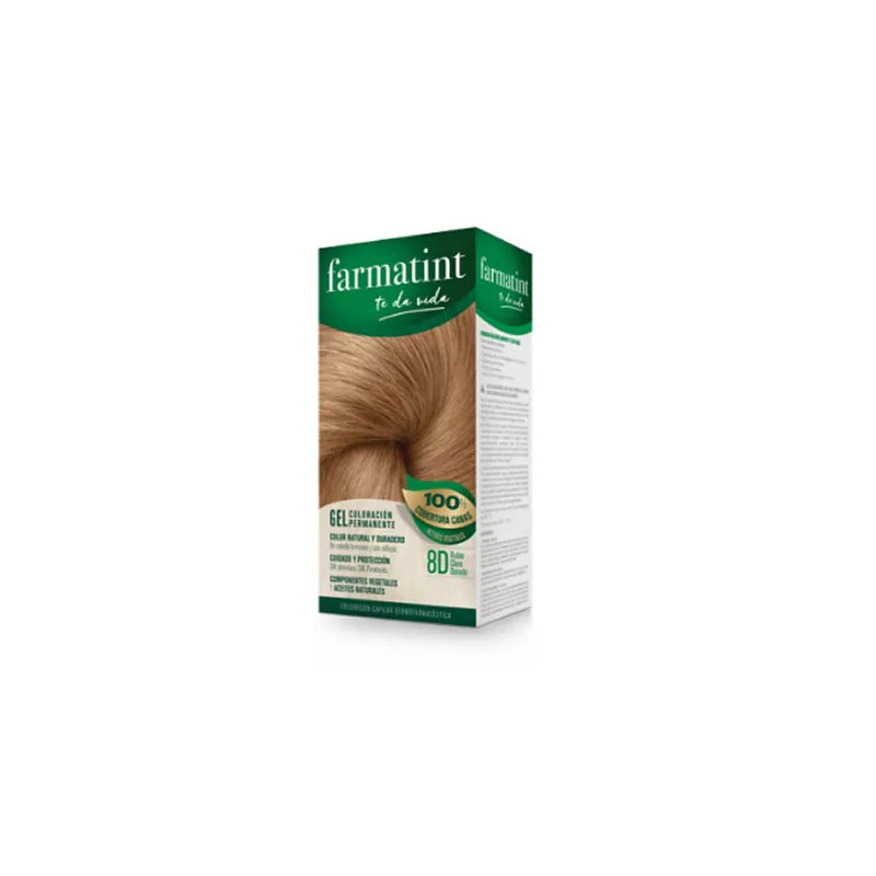 Farmatint Gel Coloration Permanente 8D Blond Doré Clair - Kermatone