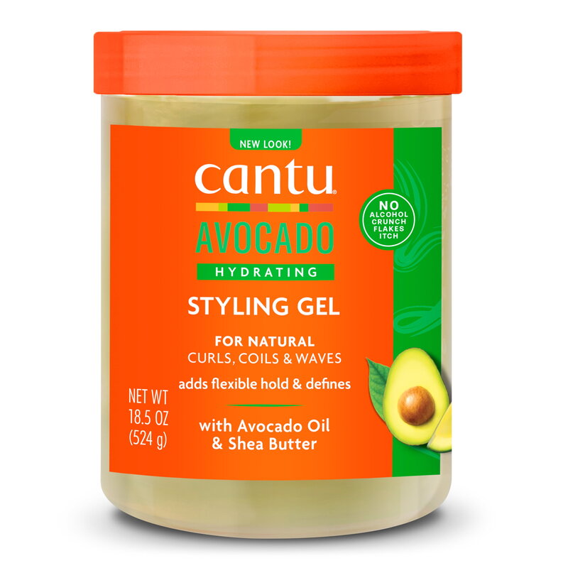 Cantu Avocado Hydrating Gel 524g - Soin Cheveux Bouclés