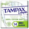 Tampax Algodón 100 Orgánico Súper 14 uds