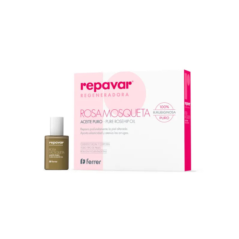 Repavar Huile de Rose Musquée 15ml – Réparez votre peau | Kermatone