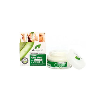 Crème Aloe Vera Hydratante - Dr Organic 50ml | Kermatone