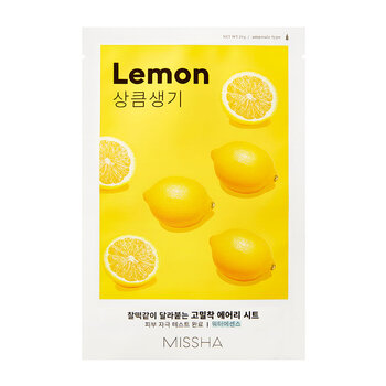 Masque Missha Airy Fit Citron - Peau Éclatante