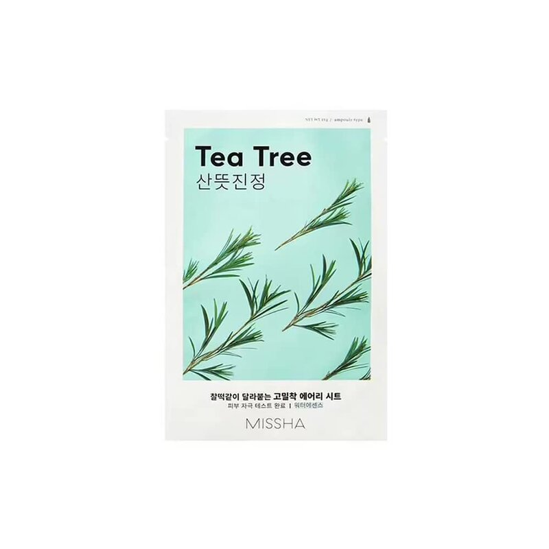 Masque Missha Air Fit Tea Tree 19g - Soin Apaisant