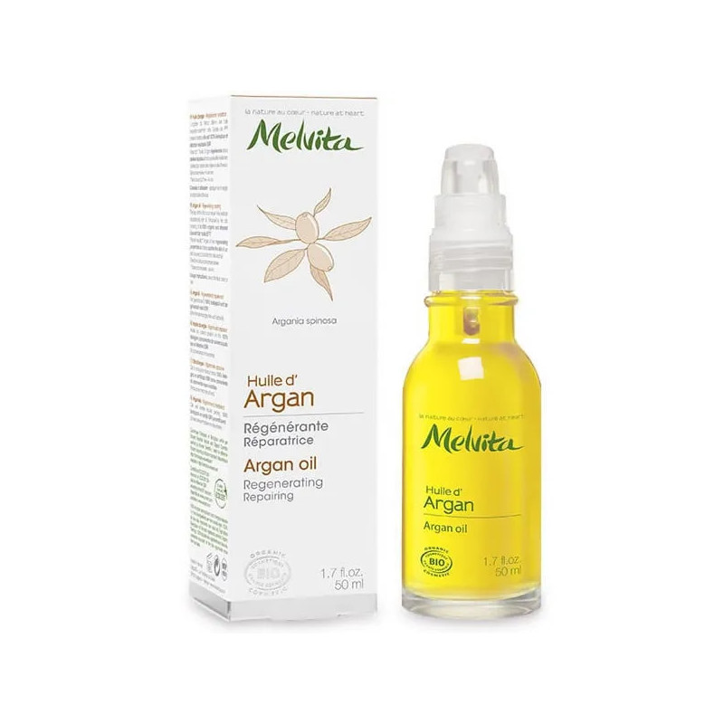 Melvita Huile d'Argan 50ml - Soin Éclat & Nutrition