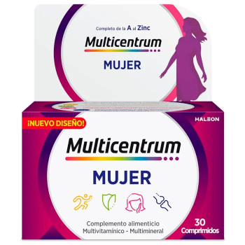 Multicentrum Femme 30 Comprimés - Vitalité & Bien-être Kermatone