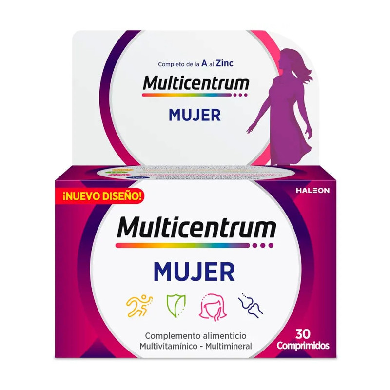 Multicentrum Femme 30 Comprimés - Vitalité & Bien-être Kermatone