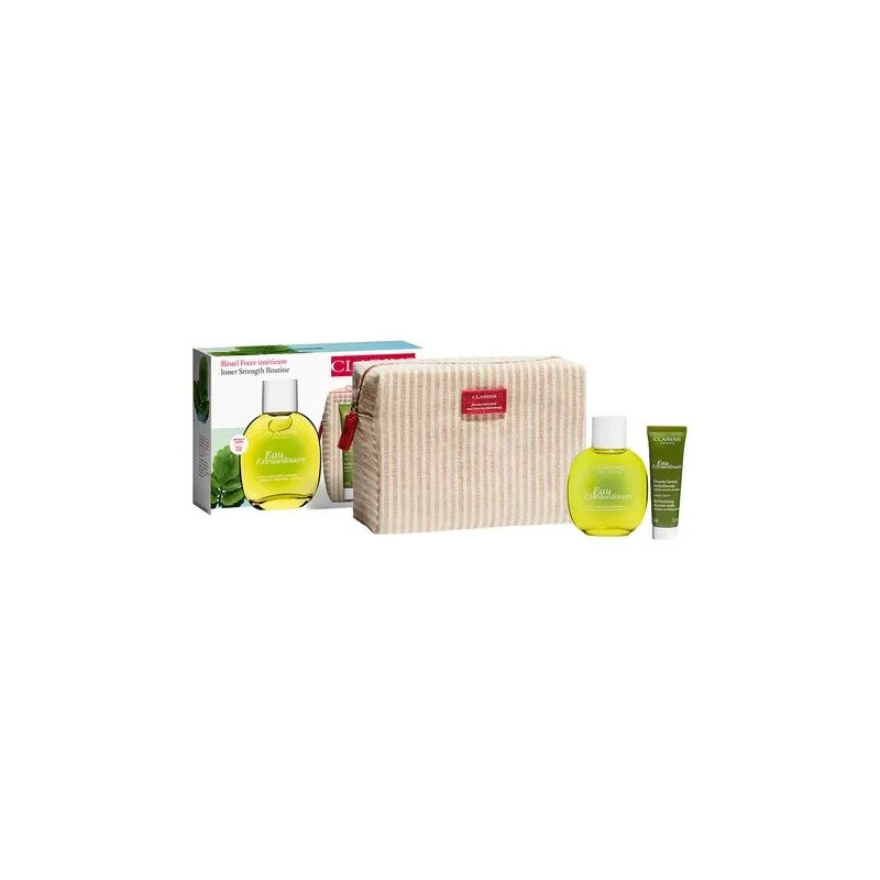 Set Clarins Eau Estraordinaire 100ml Eau Estraordinair Body 30ml Neceser@