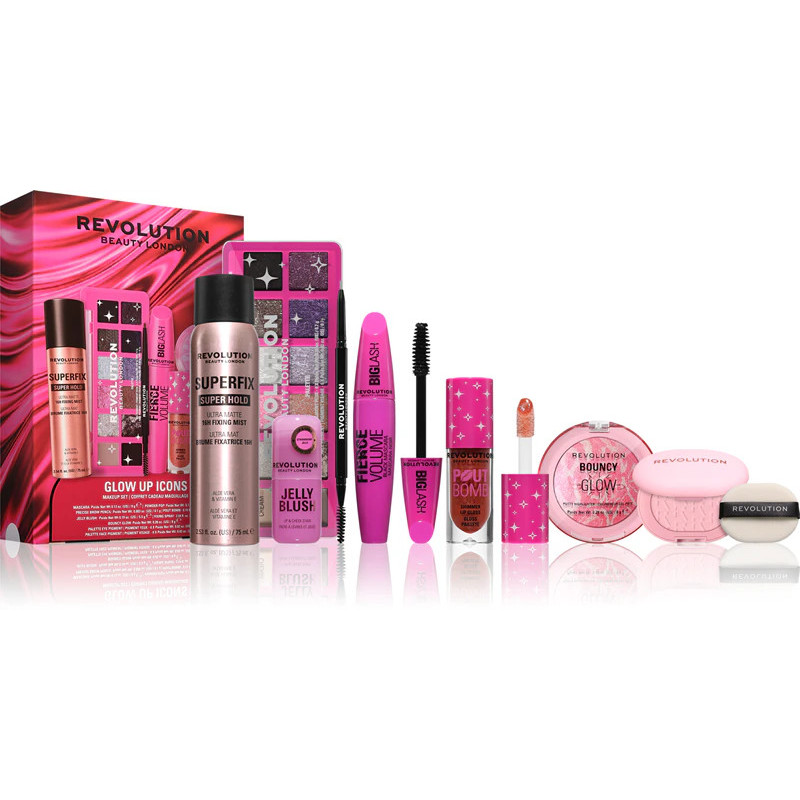 Revolution Make Up Glow Up Icons Estuche 8 Piezas