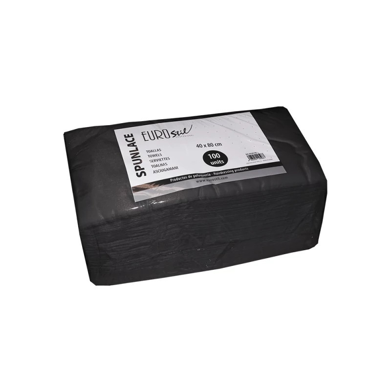 Eurostil Pack Toallitas Negras 100 unités - Lingettes Démaquillantes
