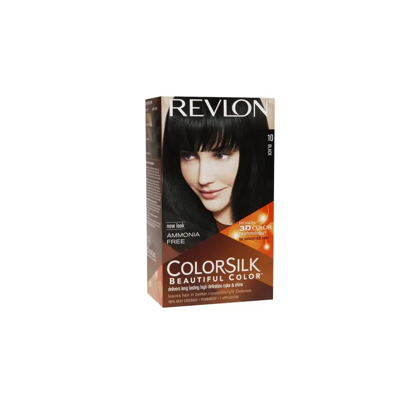 Revlon Colorsilk Sans Ammoniaque 10 Black | Kermatone